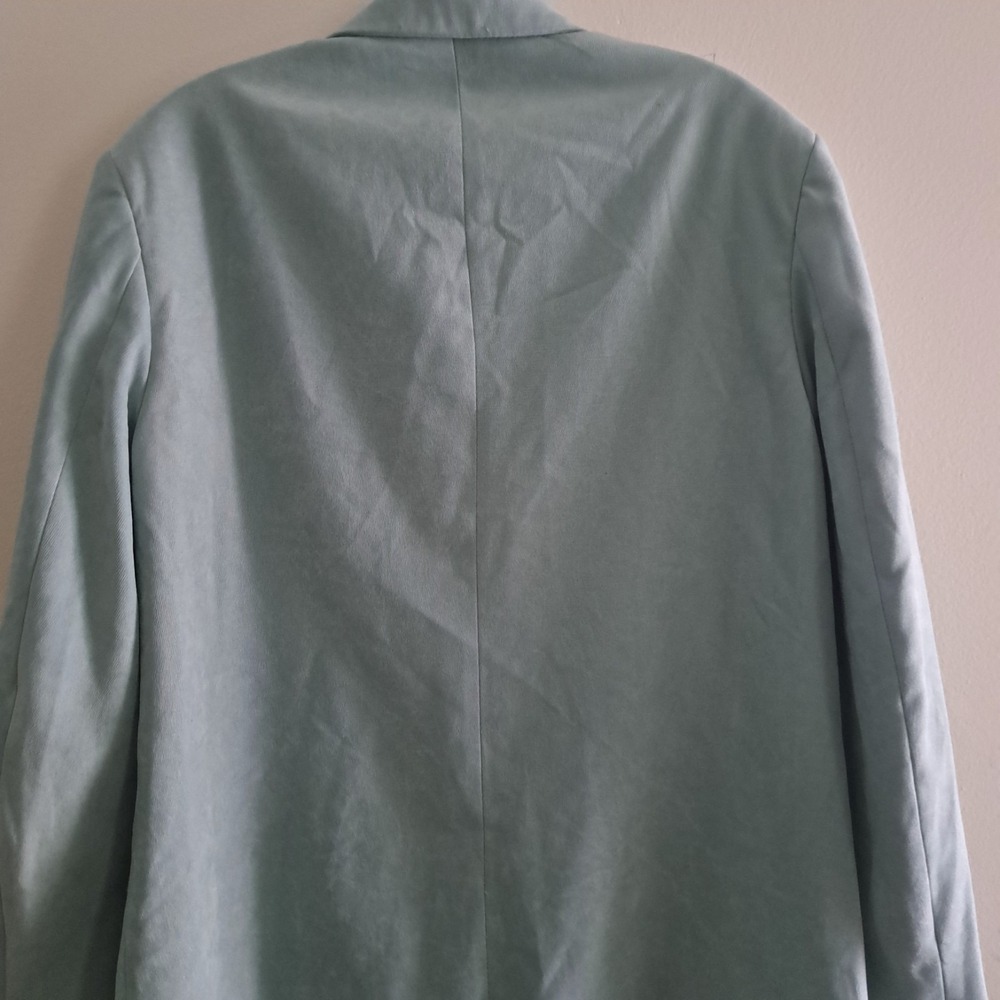 Zara Womens Sage Green Double Breasted Oversized Blazer Jacket Size M - Picture 7 of 13